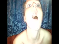 After swallowing her man's feces, a naughty girl turns into a nice girl.